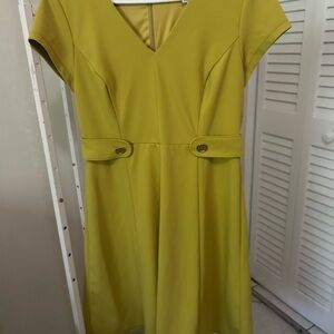 Shelby & Palmer Chartreuse Mini Dress